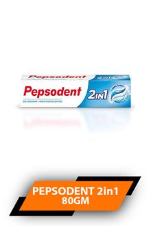 Pepsodent 2in1 Toothpaste 80gm